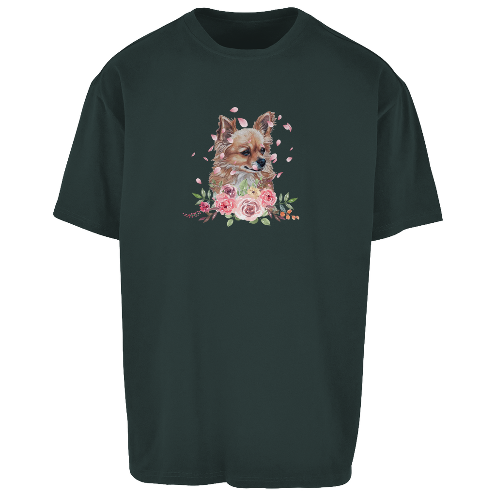 Flower Chihuahua - Oversize T-Shirt - Unisex