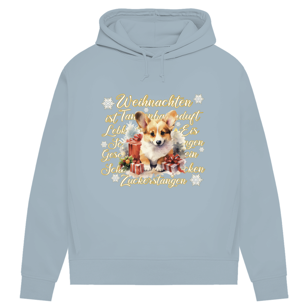 Weihnachten ist... Corgi - Bio-Hoodie für Damen