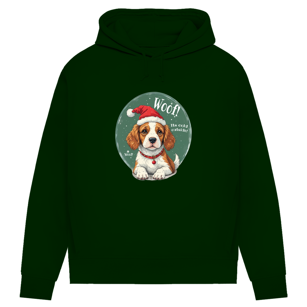 Wuff und Weihnachten - Bio-Hoodie für Damen
