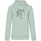 Wahre Liebe Stehohren - Bio-Hoodie für Damen