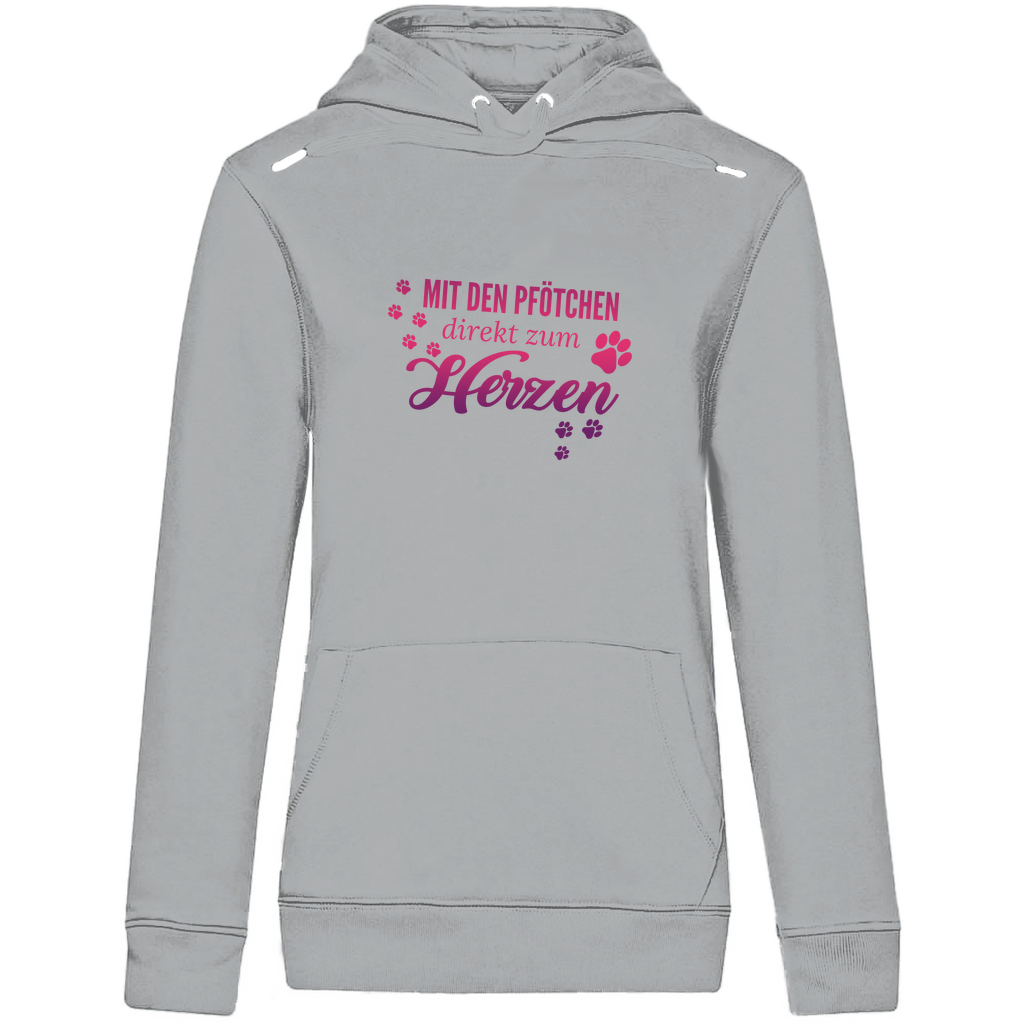 Direkt Zum Herzen - Bio-Hoodie für Damen