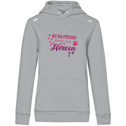 Direkt Zum Herzen - Bio-Hoodie für Damen