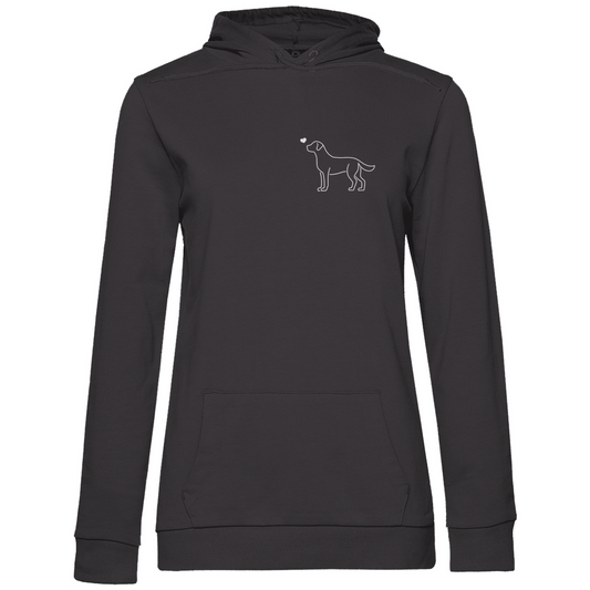 Labrador mit Herz - Hoodie für Damen