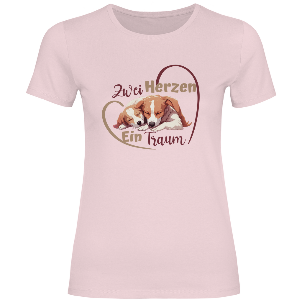 Zwei Herzen - T-Shirt für Damen