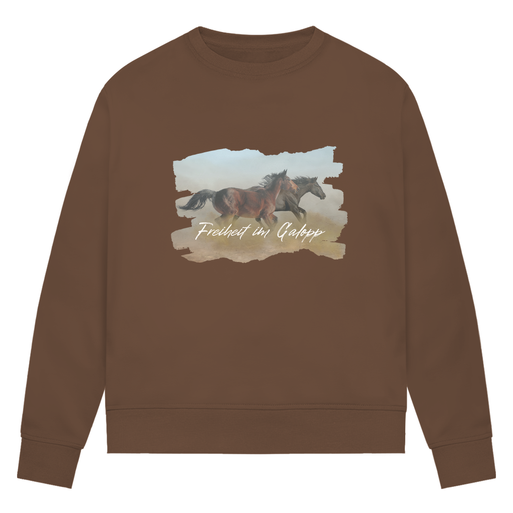 Freiheit im Galopp - Bio-Sweatshirt für Damen