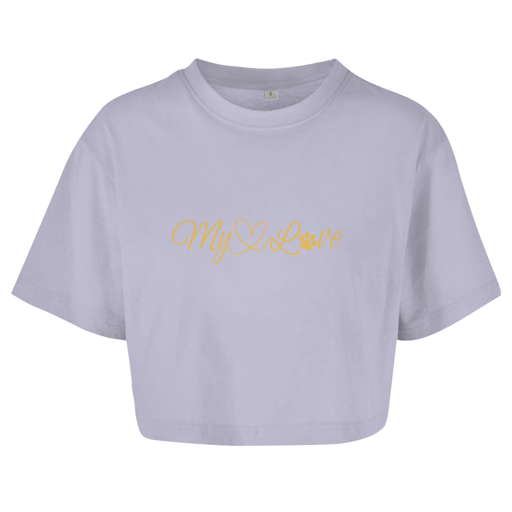 My Love - Oversize Crop Top für Damen