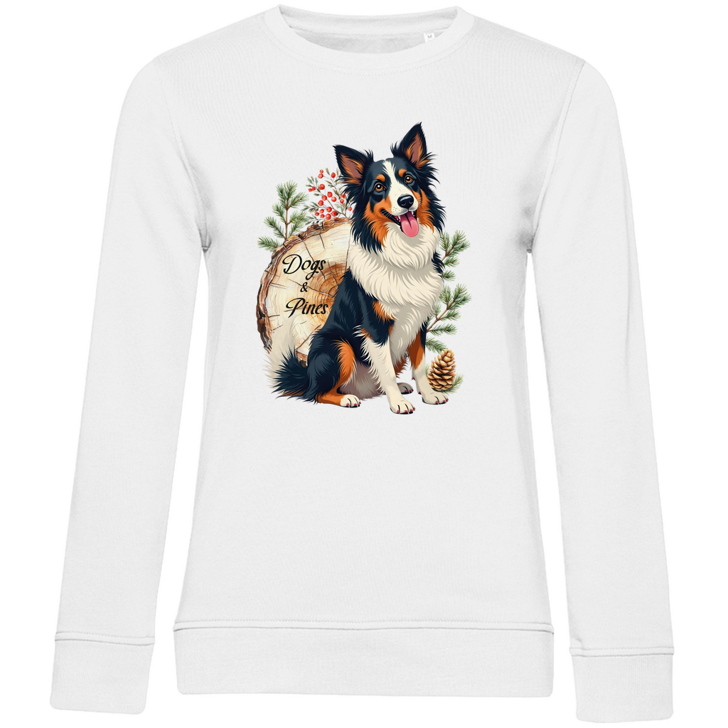 Dogs & Pines - Bio-Sweatshirt für Damen-Weihnachten