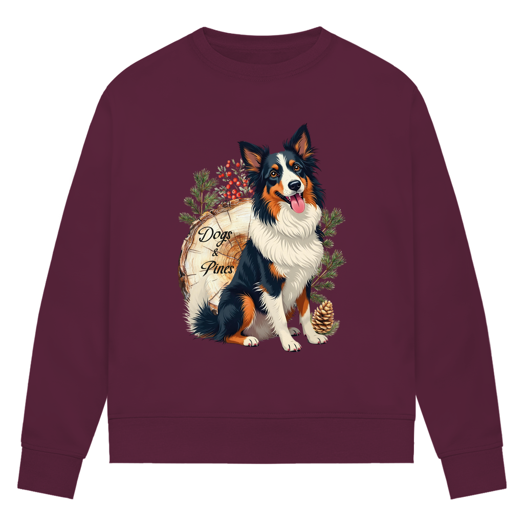 Dogs & Pines - Bio-Sweatshirt für Damen