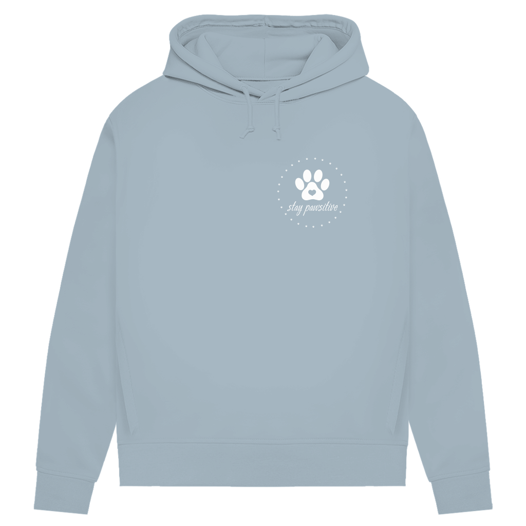 Stay Pawsitive- Bio-Hoodie für Damen |Brustmotiv