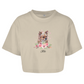 Flower Chihuahua - Oversize Crop Top - Dein Wunschtext