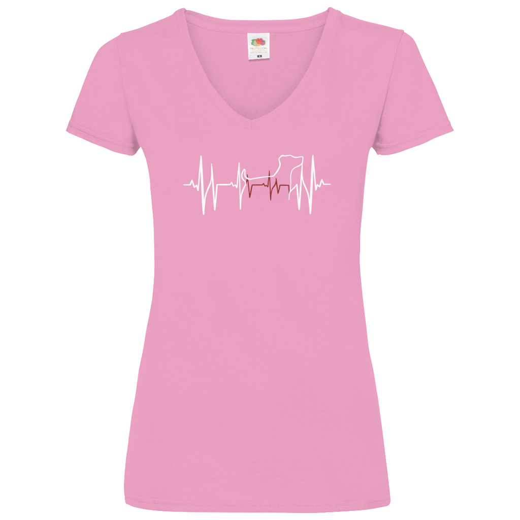 Lebenslinie - V-Shirt für Damen