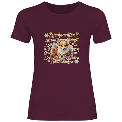 Weihnachten ist...  Corgi - T-Shirt für Damen-Weihnachten