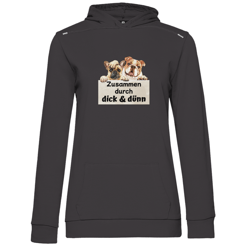 Dick und Dünn - Hoodie für Damen