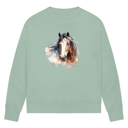 Pferd - Bio-Sweatshirt für Damen