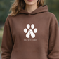 Herz und Pfötchen– Hoodie aus Bio-Baumwolle für Damen