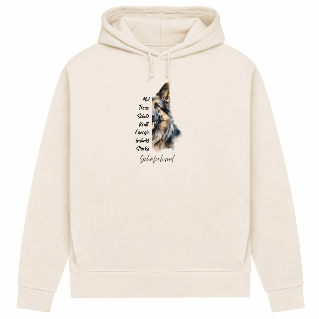 Schäferhund– Hoodie aus Bio-Baumwolle für Damen