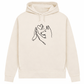 Wahre Liebe Stehohren– Hoodie aus Bio-Baumwolle für Damen