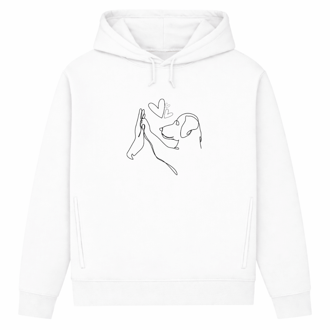 Wahre Liebe – Hoodie aus Bio-Baumwolle für Damen