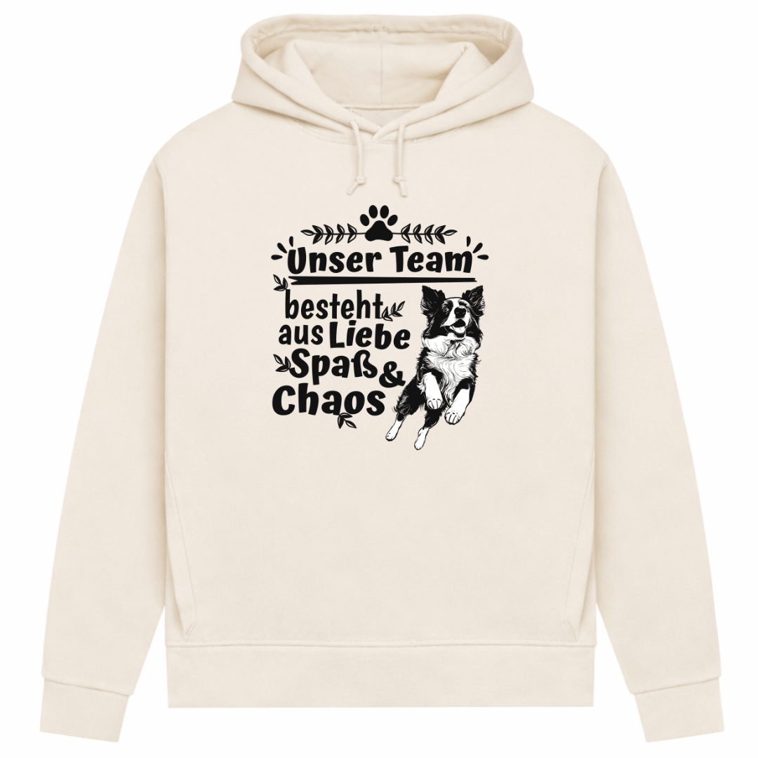 Unser Team– Hoodie aus Bio-Baumwolle für Damen