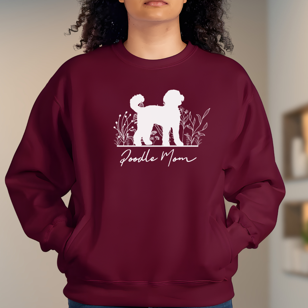 Poodle Mom - Bio-Sweatshirt für Damen