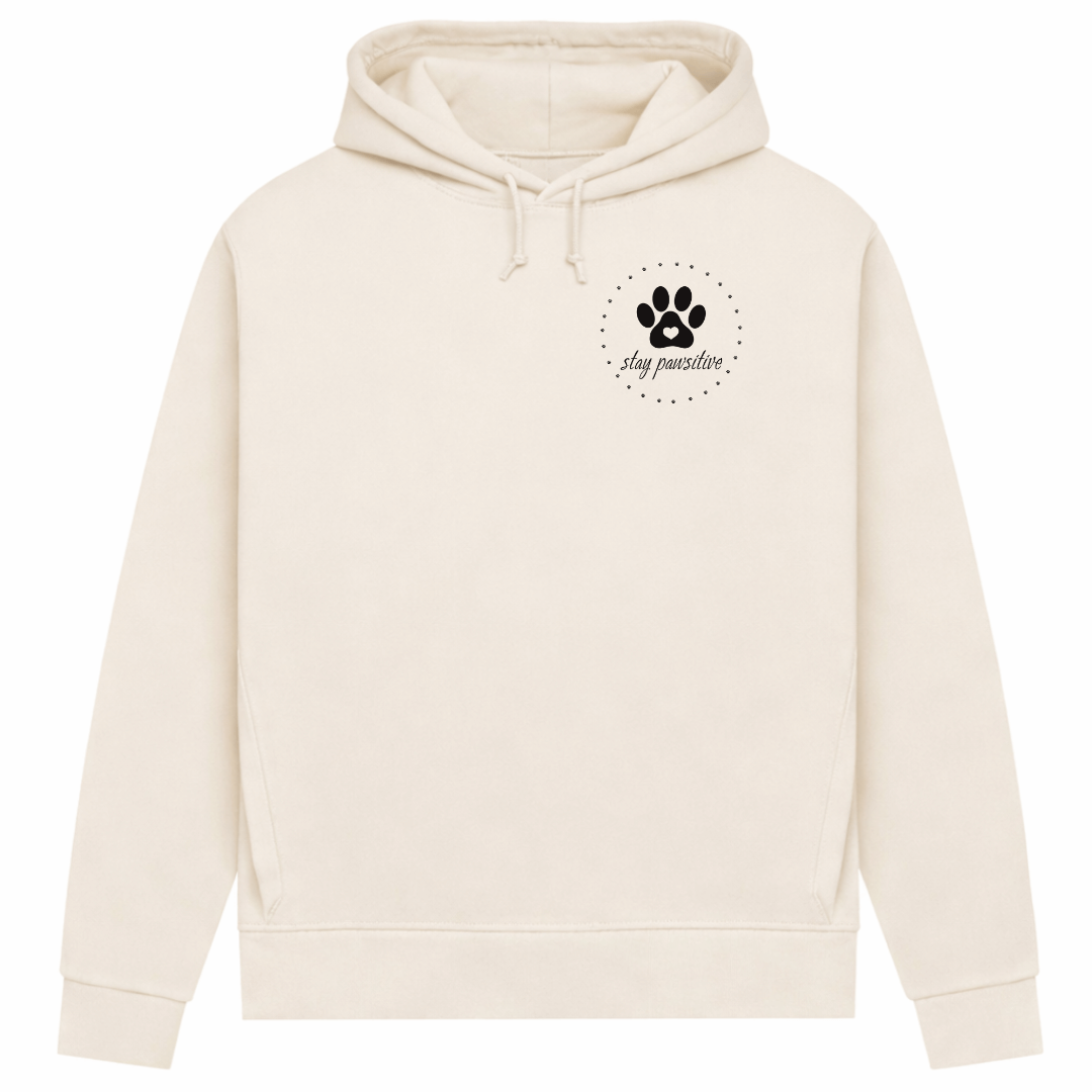 Stay Pawsitive– Hoodie aus Bio-Baumwolle für Damen