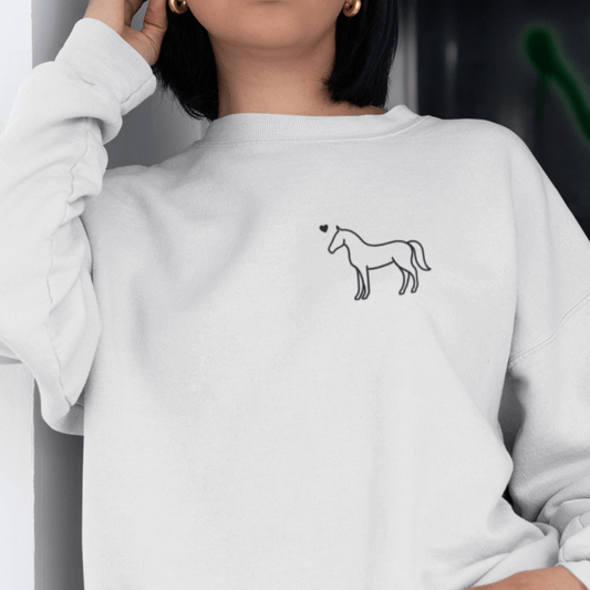 Eleganz mit Herz - Bio-Sweatshirt für Damen