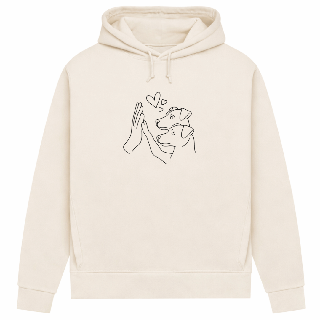 Doppeltes Glück– Hoodie aus Bio-Baumwolle für Damen