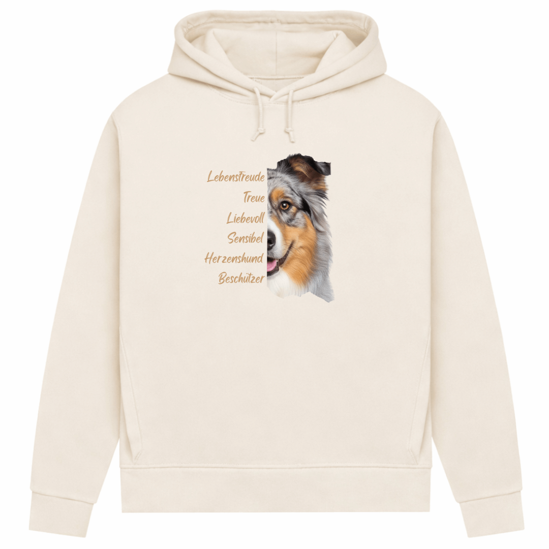 Australian Shepherd – Hoodie aus Bio-Baumwolle für Damen