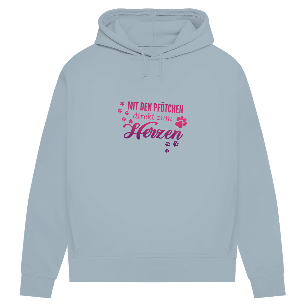 Direkt Zum Herzen - Bio-Hoodie für Damen