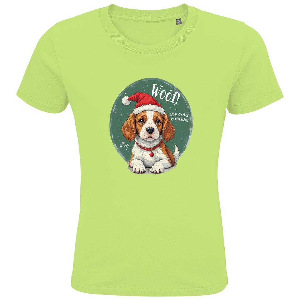 Wuff und Weihnachten - Bio T-Shirt für Kinder