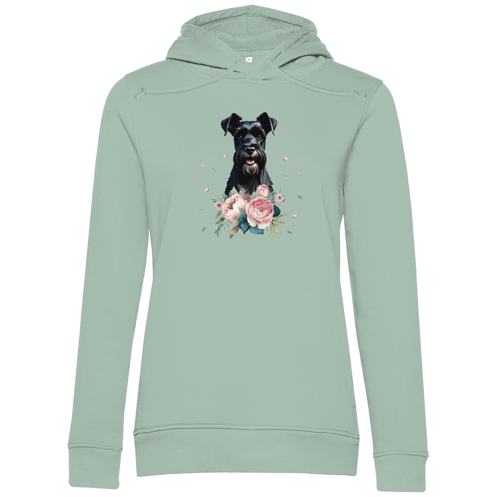 Flower Schnauzer - Bio-Hoodie für Damen