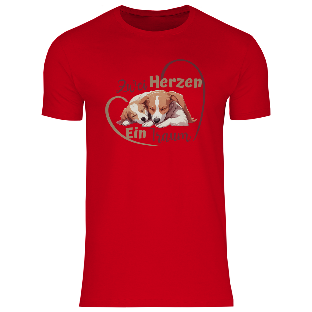 Zwei Herzen - Shirt für Herren