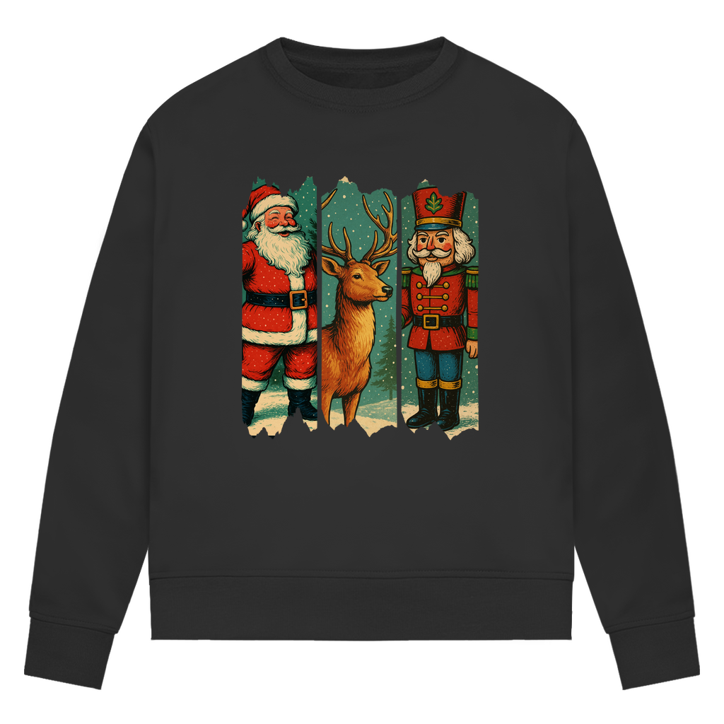 Damen Premium Bio Sweatshirt Weihnachten