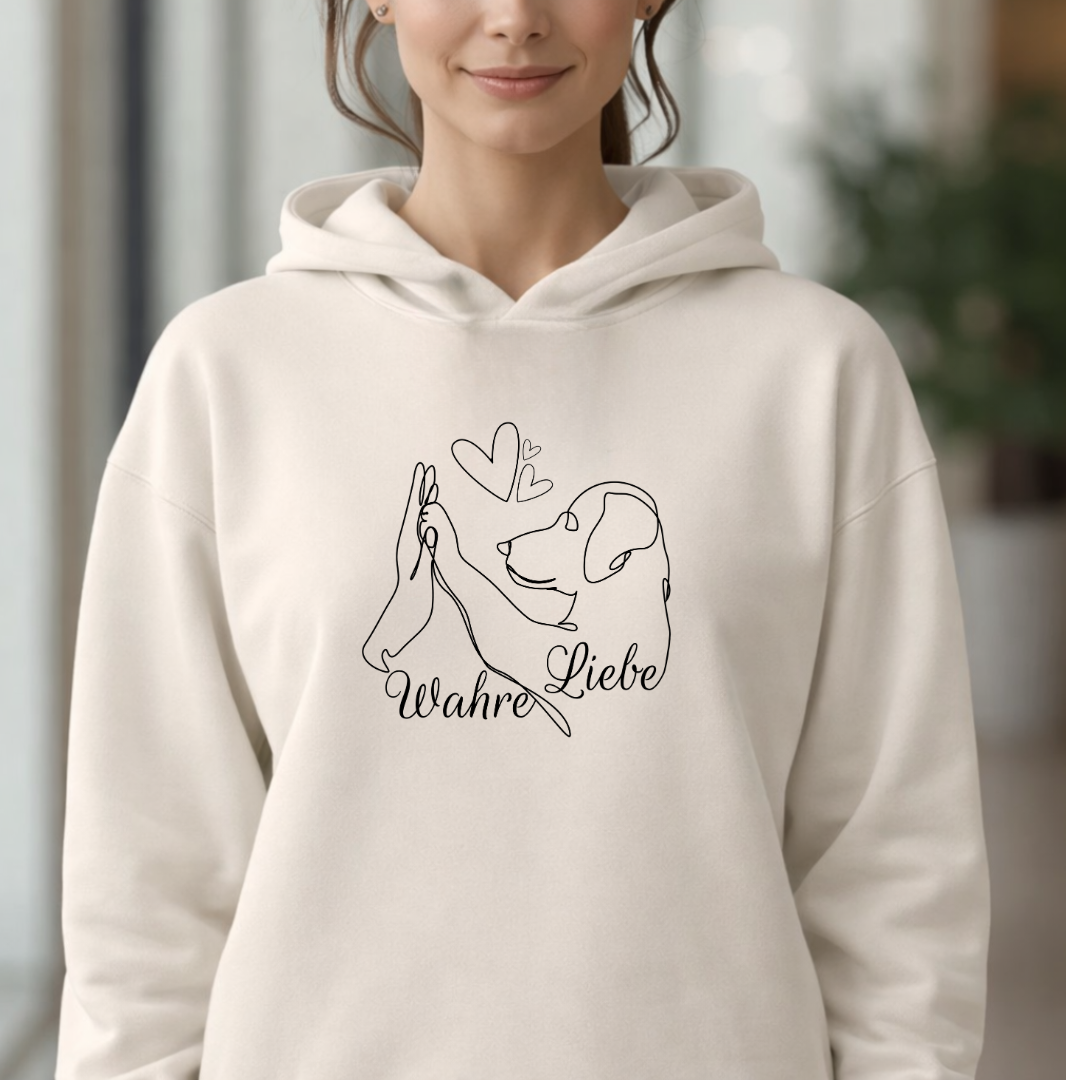 Meine Wahre Liebe– Hoodie aus Bio-Baumwolle für Damen