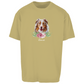 Flower Australian Shepherd - Oversize T-Shirt Unisex-Dein Wunschtext