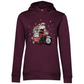 Biker Santa- Bio-Hoodie für Damen-Weihnachten