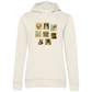 Briefmarken - Bio-Hoodie für Damen