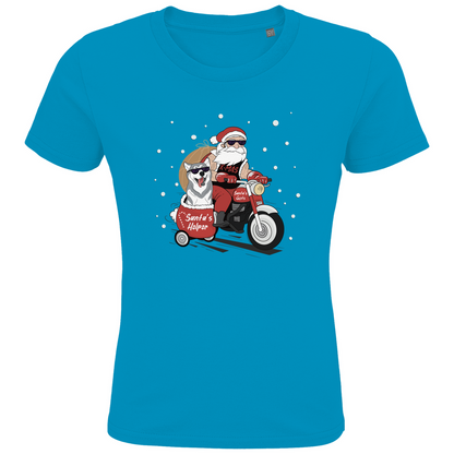 Biker Santa  - Bio T-Shirt für Kinder