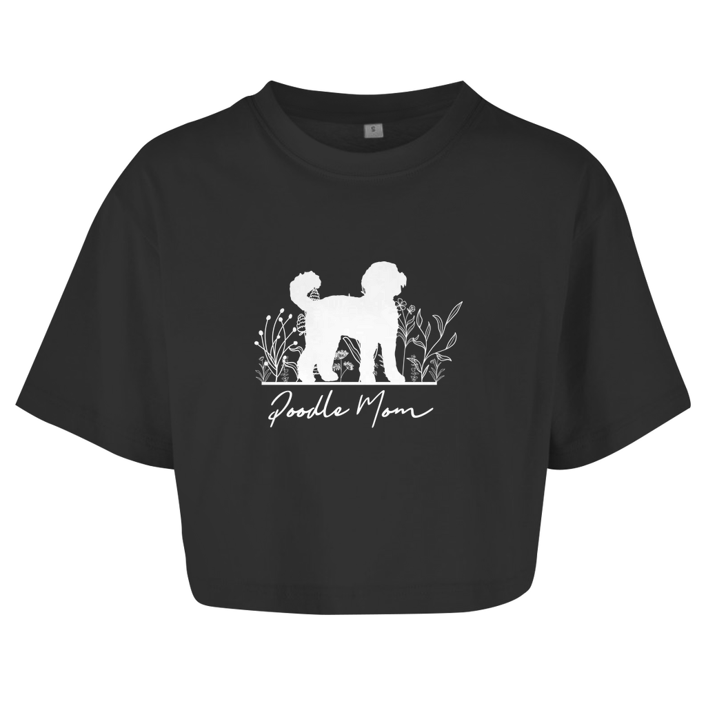 Poodle Mom - Oversize Crop Top für Damen