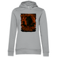 Black & Fire Horse - Bio-Hoodie für Damen