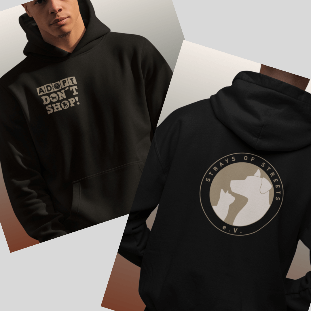 Strays of Streets Adopt Don´t Shop- Hoodie für Herren