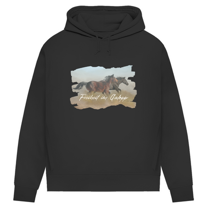 Freiheit im Galopp - Bio-Hoodie für Damen
