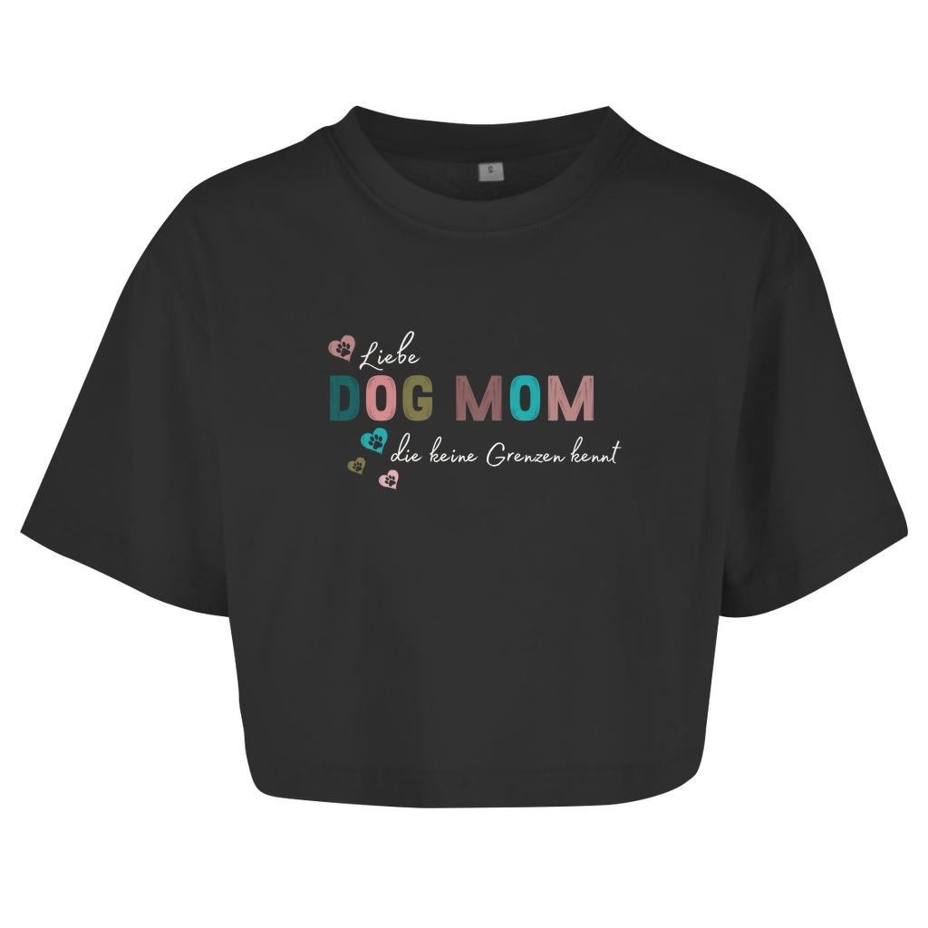 Dog Mom - Oversize Crop Top für Damen