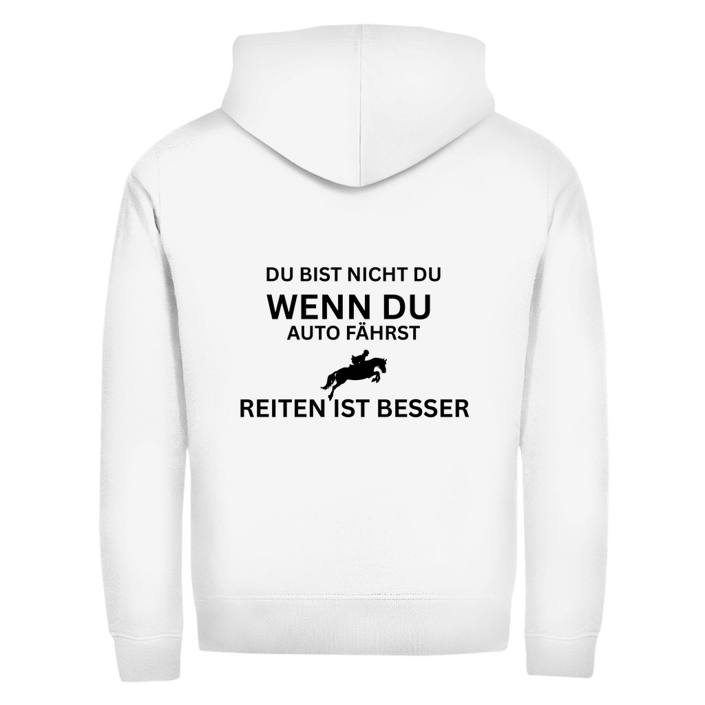 Reiten ist besser - Zipper-Hoodie Unisex