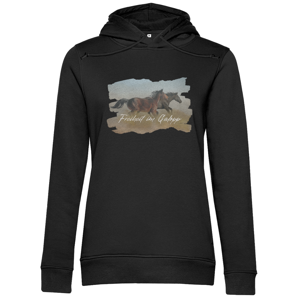 Freiheit im Galopp - Bio-Hoodie für Damen
