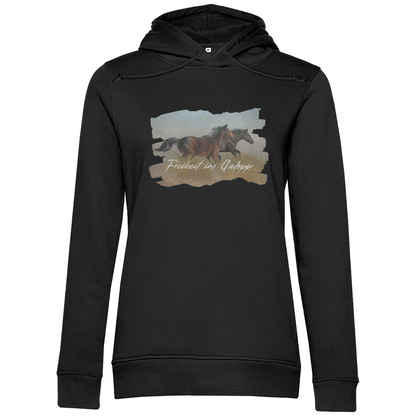 Freiheit im Galopp - Bio-Hoodie für Damen