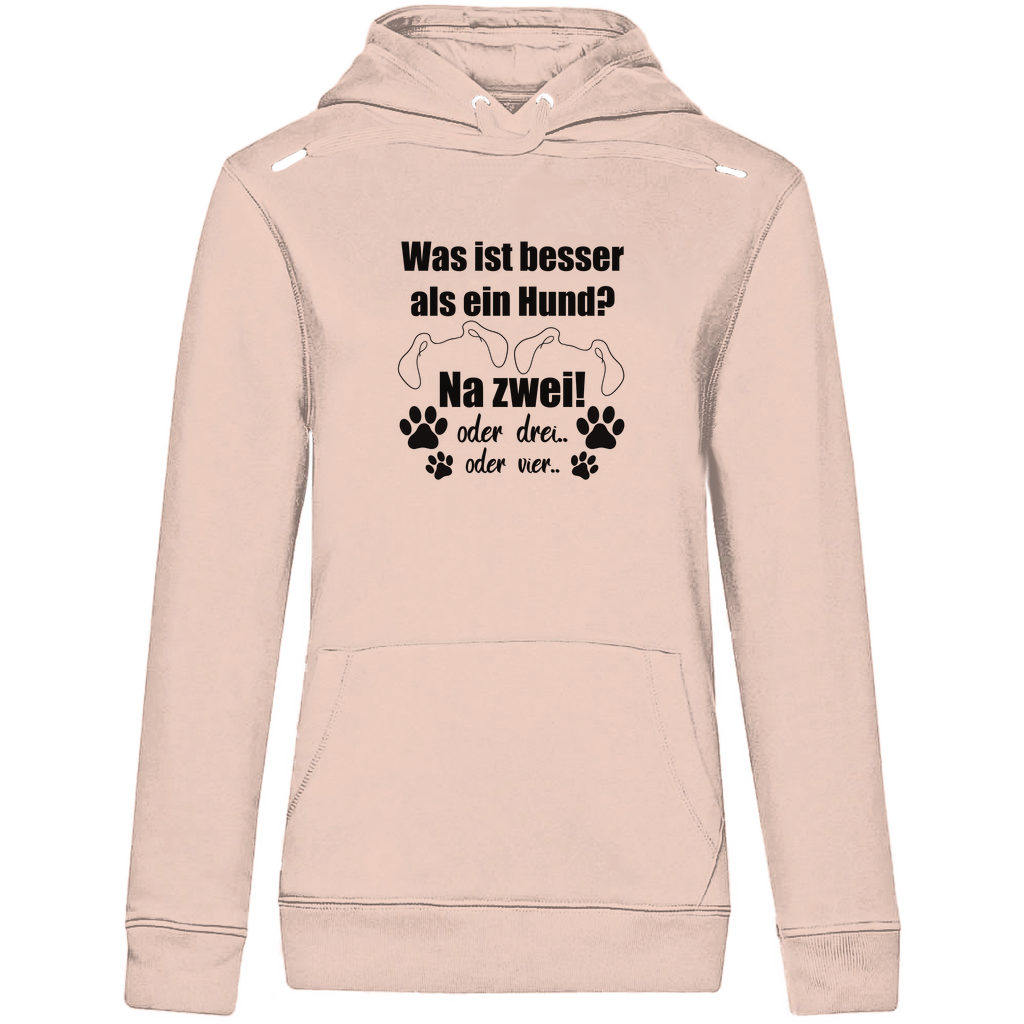 Je Mehr Desto Besser -  Bio-Hoodie für Damen