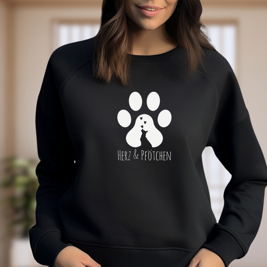 Herz Und Pfötchen - Sweatshirt für Damen