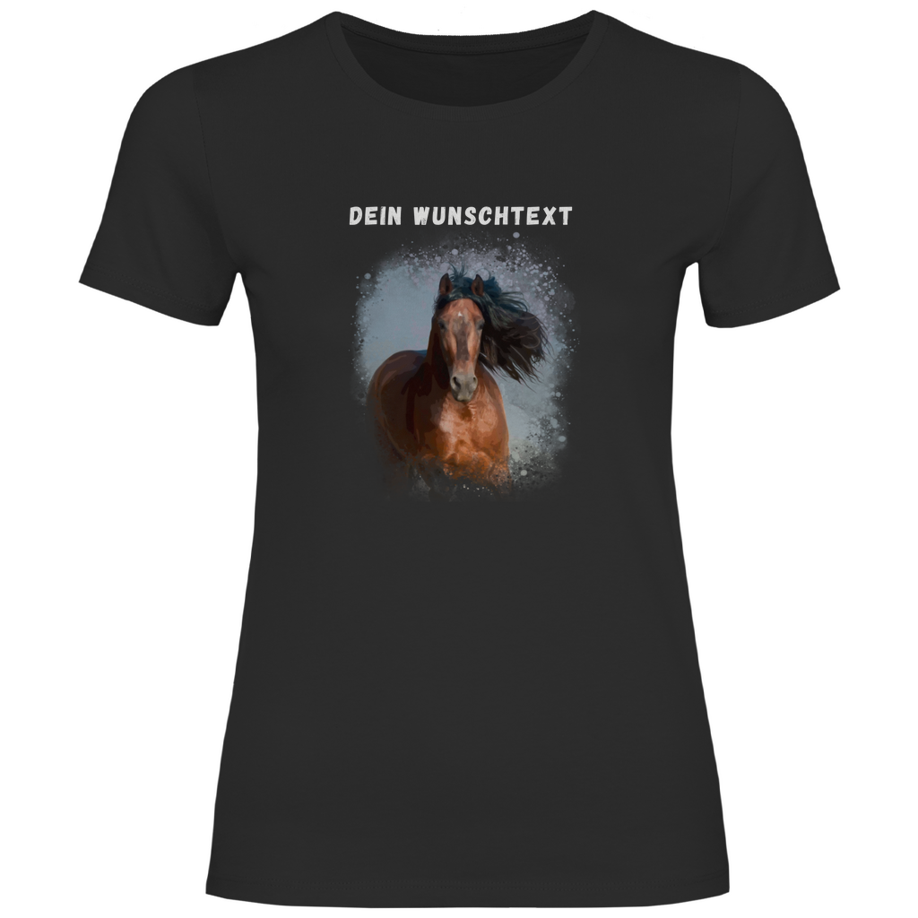 Dein Foto & Dein Wunschtext - T-Shirt für Damen