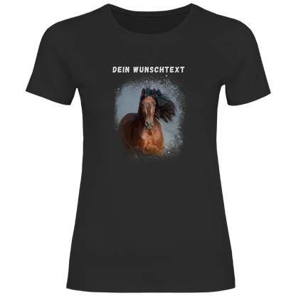 Dein Foto & Dein Wunschtext - T-Shirt für Damen